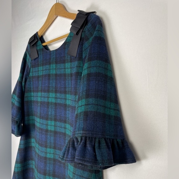 Honey Salon by Foppish Plaid mini dress with bow's on top of shoulder size. xs/s - Picture 10 of 13